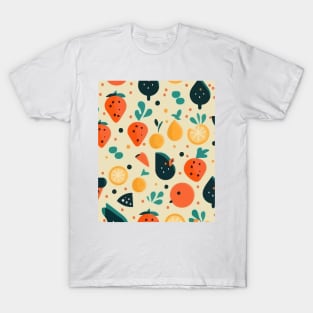 Juicy Fruits Pattern T-Shirt